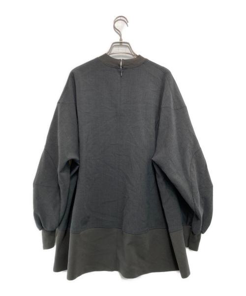 ENFOLD（エンフォルド）ENFOLD (エンフォルド) SOLID-SLEEVE PULLOVER グレー サイズ:38の古着・服飾アイテム