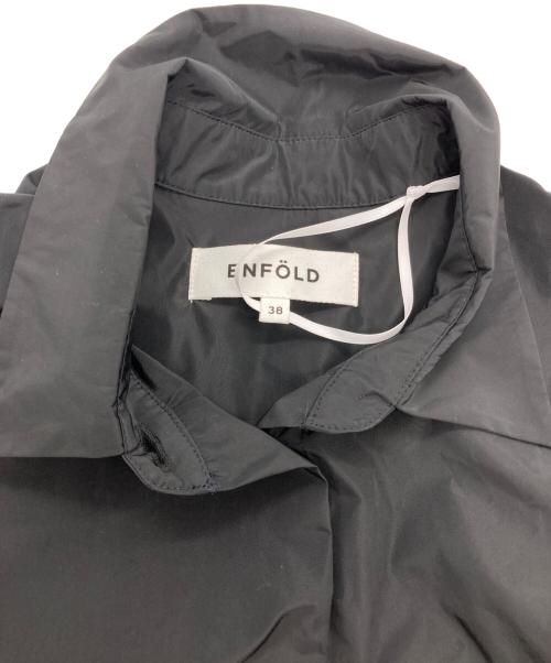 ENFOLD（エンフォルド）ENFOLD (エンフォルド) HALF‐SLEEVES SHIRT DRESS ブラック サイズ:38の古着・服飾アイテム