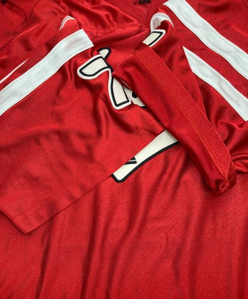 DADA SUPREME（ダダ スプリーム）DADA SUPREME (ダダ スプリーム) ゲームシャツ レッド サイズ:XLの古着・服飾アイテム