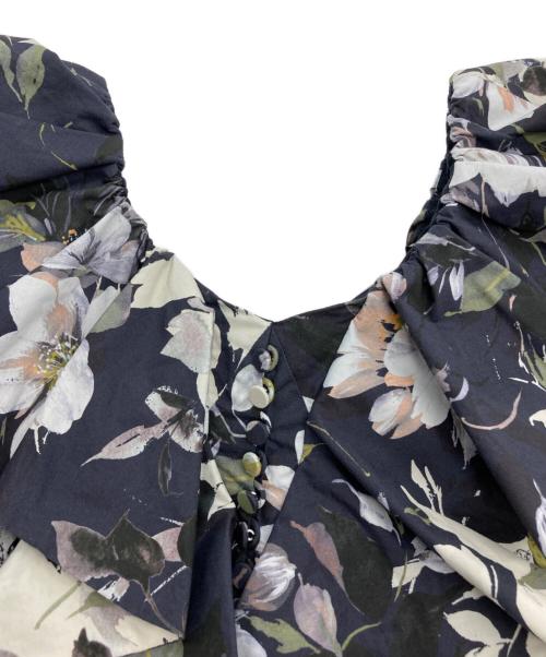 HER LIP TO（ハーリップトゥ）Her lip to (ハーリップトゥ) Anemone Ruffled Long Dress ネイビー サイズ:Mの古着・服飾アイテム