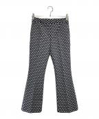 ESCADAエスカーダ）の古着「ジャガードパンツ」｜ネイビー×ホワイト