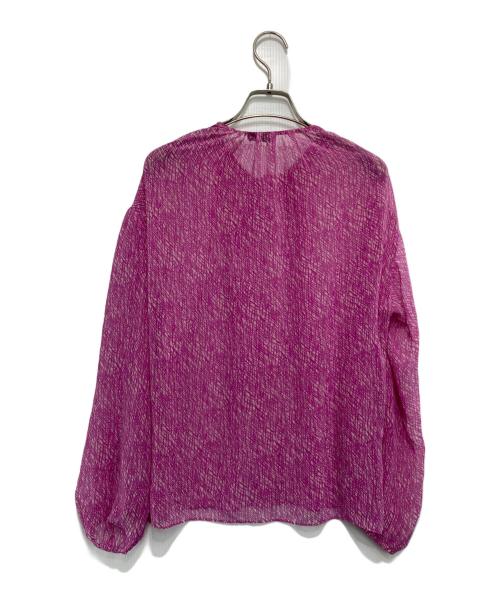 STRASBURGO（ストラスブルゴ）STRASBURGO (ストラスブルゴ) フリルブラウス ピンク サイズ:38の古着・服飾アイテム