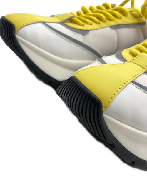 JIMMY CHOO（ジミーチュウ）JIMMY CHOO (ジミーチュウ) RAINEスニーカー ホワイト×イエロー サイズ:37の古着・服飾アイテム