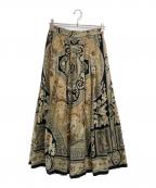 ETROエトロ）の古着「プリーツスカート」｜ベージュ