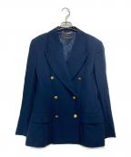 GUCCIグッチ）の古着「金釦ダブルブレザー」｜ネイビー