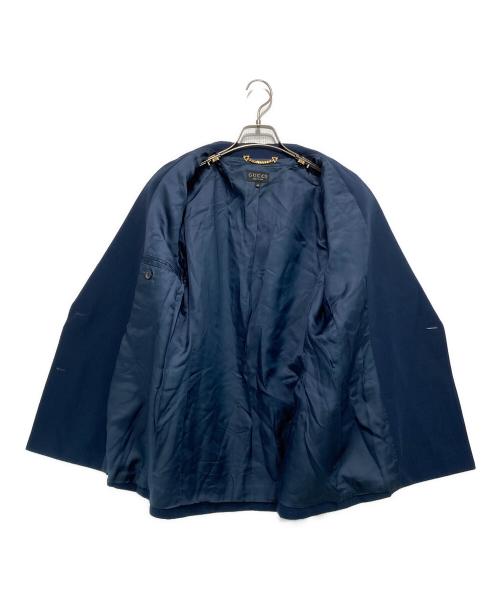 GUCCI（グッチ）GUCCI (グッチ) 金釦ダブルブレザー ネイビー サイズ:44の古着・服飾アイテム