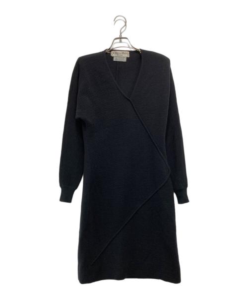Christian Dior BOUTIQUE（クリスチャン ディオールブティック）Christian Dior BOUTIQUE (クリスチャン ディオールブティック) ニットワンピース ブラック サイズ:40の古着・服飾アイテム