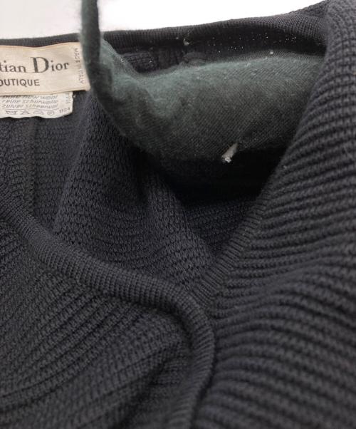 Christian Dior BOUTIQUE（クリスチャン ディオールブティック）Christian Dior BOUTIQUE (クリスチャン ディオールブティック) ニットワンピース ブラック サイズ:40の古着・服飾アイテム