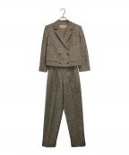 Christian Dior PRET-A-PORTERクリスチャンディオールプレタポルテ）の古着「［OLD］ウールジャケットセットアップ」｜ベージュ