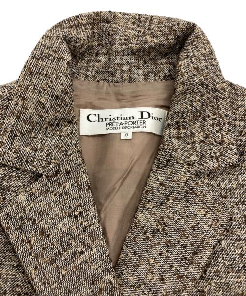 Christian Dior PRET-A-PORTER（クリスチャンディオールプレタポルテ）Christian Dior PRET-A-PORTER (クリスチャンディオールプレタポルテ) ［OLD］ウールジャケットセットアップ ベージュ サイズ:9の古着・服飾アイテム