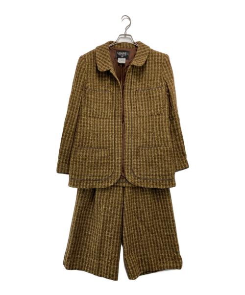 CHANEL（シャネル）CHANEL (シャネル) ［OLD］90's ウールジャケットセットアップ ブラウン サイズ:40の古着・服飾アイテム