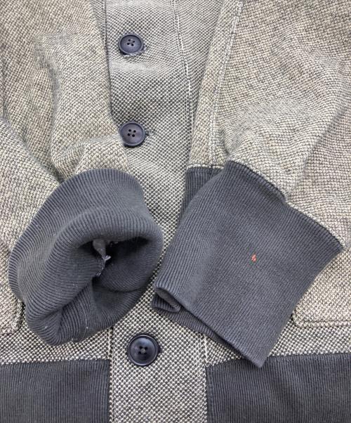 NIGEL CABOURN（ナイジェルケーボン）NIGEL CABOURN (ナイジェルケーボン) コットン スウェット カーディガン “MIX ZAKZAK” ベージュ サイズ:50の古着・服飾アイテム