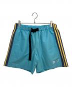adidas×HUMAN MADEアディダス×ヒューマンメイド）の古着「ハーフパンツ」｜スカイブルー