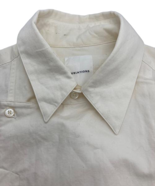 SUBLATIONS（サブレーションズ）SUBLATIONS (サブレーションズ) DOUBLE BREASTED BELTED SHIRT ベージュ サイズ:1の古着・服飾アイテム