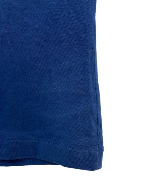 Christian Dior（クリスチャン ディオール）Christian Dior (クリスチャン ディオール) フロッキープリントノースリーブカットソー ネイビー サイズ:US6の古着・服飾アイテム