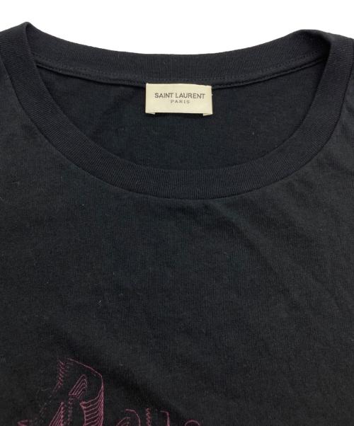 Saint Laurent Paris（サンローランパリ）Saint Laurent Paris (サンローランパリ) グラフィックTシャツ ブラック サイズ:XLの古着・服飾アイテム