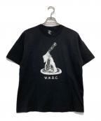 WHITE MOUNTAINEERINGホワイトマウンテ二アニング）の古着「ステーキTシャツ」｜ブラック