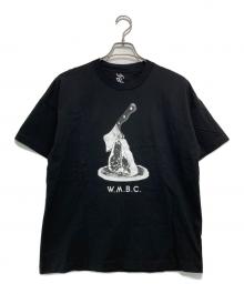 WHITE MOUNTAINEERING（ホワイトマウンテ二アニング）の古着「ステーキTシャツ」｜ブラック