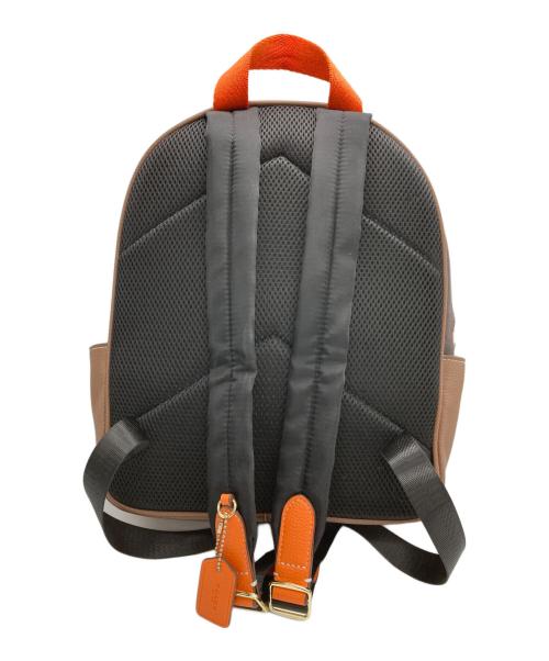 COACH（コーチ）COACH (コーチ) シグネチャーキャンバス・ヘッジホッグ プリントリュック ブラウンの古着・服飾アイテム