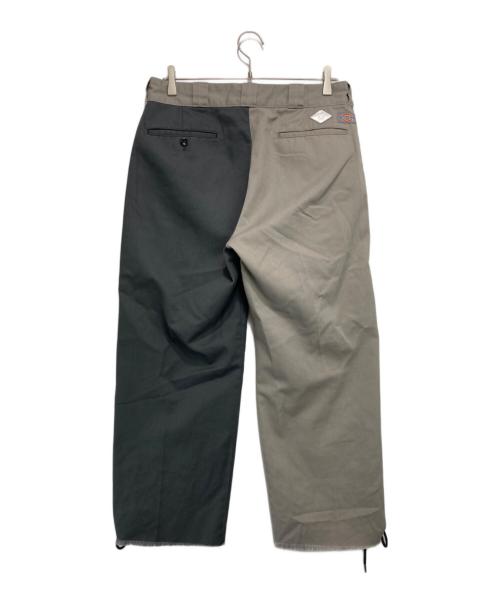 Dickies（ディッキーズ）Dickies (ディッキーズ) el conductorH (コンダクター) ディッキーズ コラボレーション レースアップ トラウザーズ グレー サイズ:2の古着・服飾アイテム