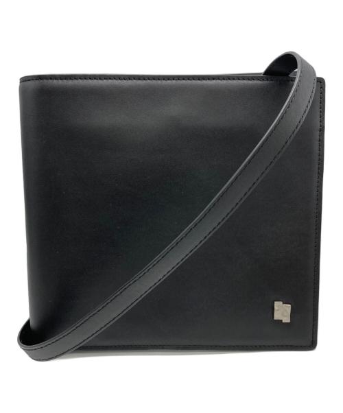 ADER error（アーダーエラー）ADER error (アーダーエラー) 二つ折り 2WAYショルダーバッグ ブラックの古着・服飾アイテム