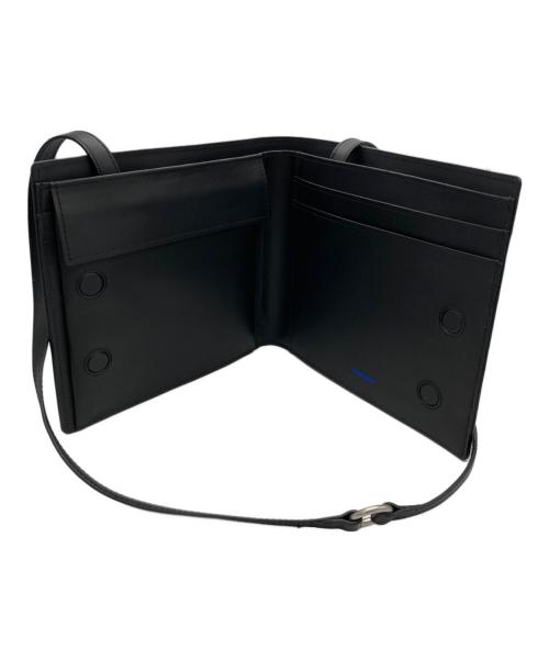 ADER error（アーダーエラー）ADER error (アーダーエラー) 二つ折り 2WAYショルダーバッグ ブラックの古着・服飾アイテム