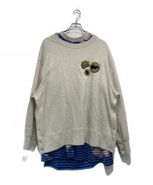 BASE MARK（ベースマーク）の古着「レイヤードスウェット」｜グレー