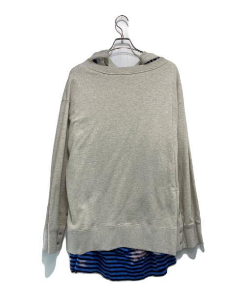 BASE MARK（ベースマーク）BASE MARK (ベースマーク) レイヤードスウェット グレー サイズ:Mの古着・服飾アイテム