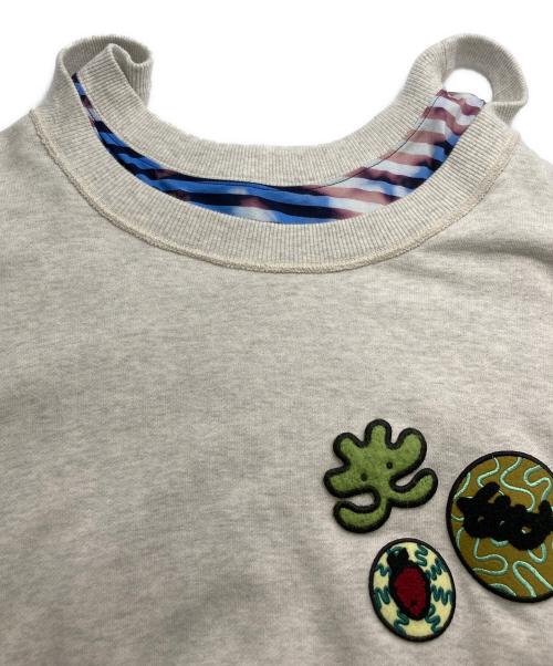 BASE MARK（ベースマーク）BASE MARK (ベースマーク) レイヤードスウェット グレー サイズ:Mの古着・服飾アイテム