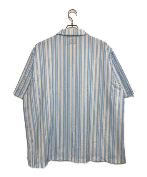 Matin Kim（マーティン・キム）Matin Kim (マーティン・キム) 	COZY PAJAMA STRIPE SHIRT スカイブルー サイズ:Lの古着・服飾アイテム