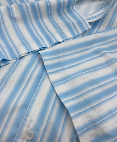 Matin Kim（マーティン・キム）Matin Kim (マーティン・キム) 	COZY PAJAMA STRIPE SHIRT スカイブルー サイズ:Lの古着・服飾アイテム