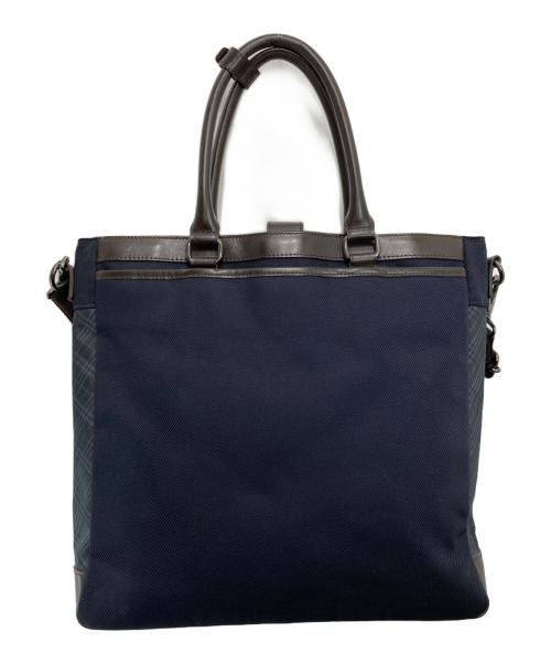 BURBERRY BLACK LABEL（バーバリーブラックレーベル）BURBERRY BLACK LABEL (バーバリーブラックレーベル) 2WAYトートバッグ ネイビーの古着・服飾アイテム