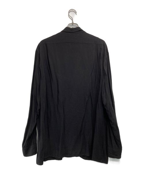 COMOLI（コモリ）COMOLI (コモリ) レーヨンオープンカラーシャツ ブラック サイズ:3の古着・服飾アイテム