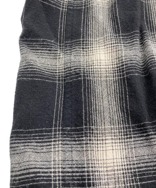 COMOLI（コモリ）COMOLI (コモリ) 長袖チェックオープンカラーシャツ ブラック サイズ:3の古着・服飾アイテム