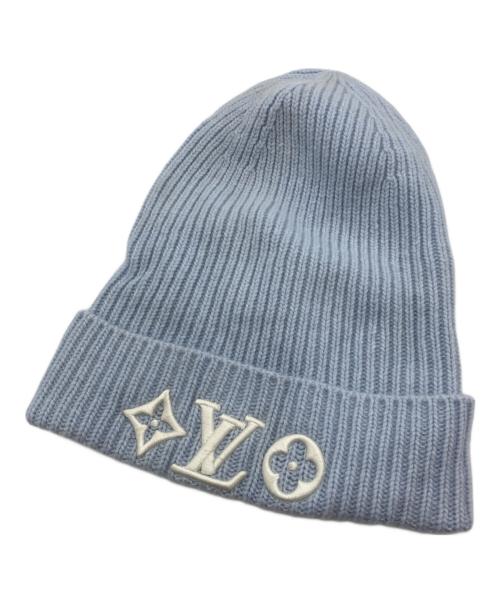 LOUIS VUITTON（ルイ ヴィトン）LOUIS VUITTON (ルイ ヴィトン) ビーニー・LV ヘッドライン スカイブルーの古着・服飾アイテム