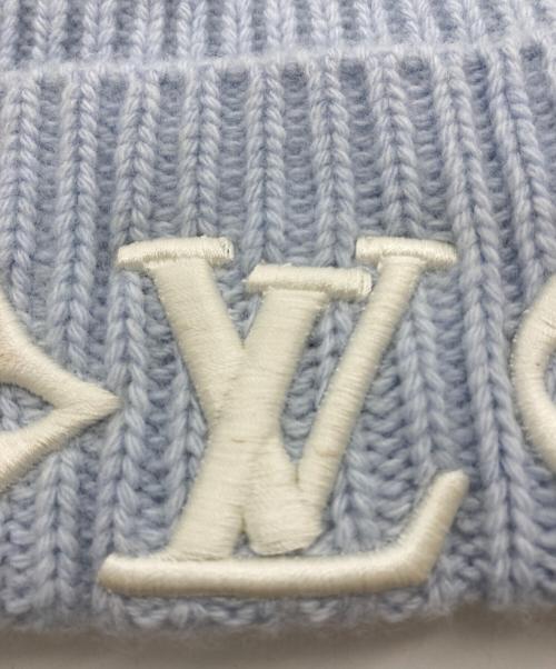 LOUIS VUITTON（ルイ ヴィトン）LOUIS VUITTON (ルイ ヴィトン) ビーニー・LV ヘッドライン スカイブルーの古着・服飾アイテム