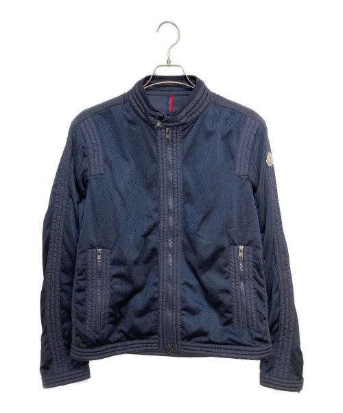 MONCLER（モンクレール）MONCLER (モンクレール) LEMANノーカラージャケット ネイビー サイズ:3の古着・服飾アイテム