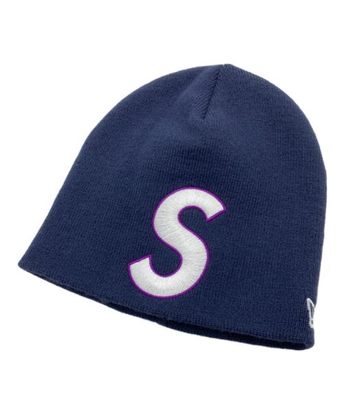SUPREME（シュプリーム）Supreme (シュプリーム) ニット帽 ネイビーの古着・服飾アイテム