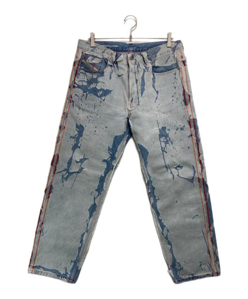 DIESEL（ディーゼル）DIESEL (ディーゼル) STRAIGHT FIT MID-RIZE LIGHTLY JEANS インディゴ サイズ:33の古着・服飾アイテム