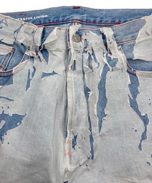 DIESEL（ディーゼル）DIESEL (ディーゼル) STRAIGHT FIT MID-RIZE LIGHTLY JEANS インディゴ サイズ:33の古着・服飾アイテム