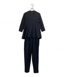 LE PHIL（ル フィル）の古着「ストレッチナイロンオールインワン」｜ネイビー