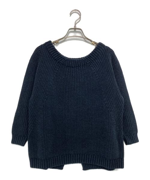 MUSE de Deuxieme Classe（ミューズ ドゥーズィエム クラス）MUSE de Deuxieme Classe (ミューズ ドゥーズィエム クラス) Lily Linen アゼ プルオーバー ネイビー サイズ:-の古着・服飾アイテム