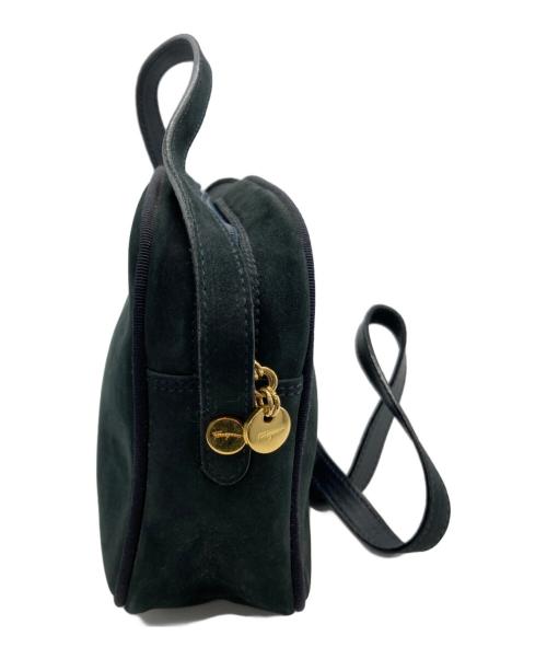 Salvatore Ferragamo（サルヴァトーレ フェラガモ）Salvatore Ferragamo (サルヴァトーレ フェラガモ) ヴァラ ショルダーバッグ ネイビーの古着・服飾アイテム