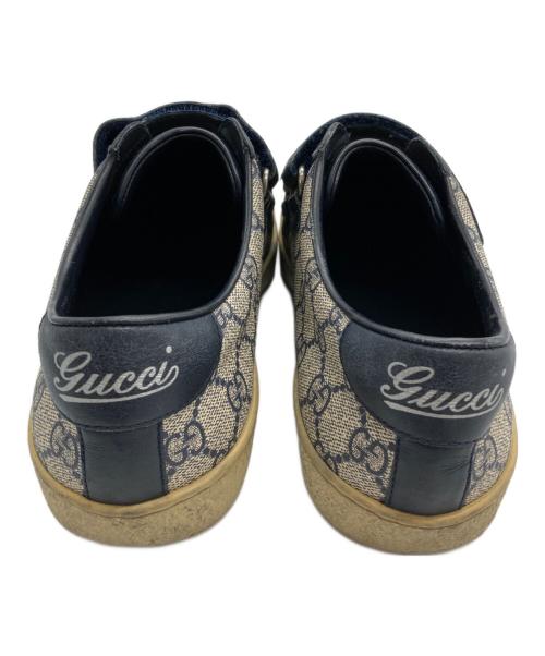 GUCCI（グッチ）GUCCI (グッチ) GGロゴスニーカー ベージュ サイズ:7½の古着・服飾アイテム