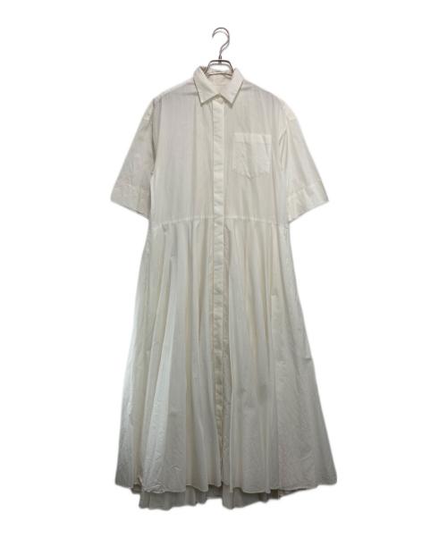 ebure（エブール）ebure (エブール) 半袖ワンピース ホワイト サイズ:36の古着・服飾アイテム