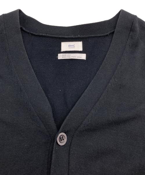 RHC Ron Herman（アールエイチシー ロンハーマン）RHC Ron Herman (アールエイチシー ロンハーマン) コットンニットカーディガン ブラック サイズ:Sの古着・服飾アイテム