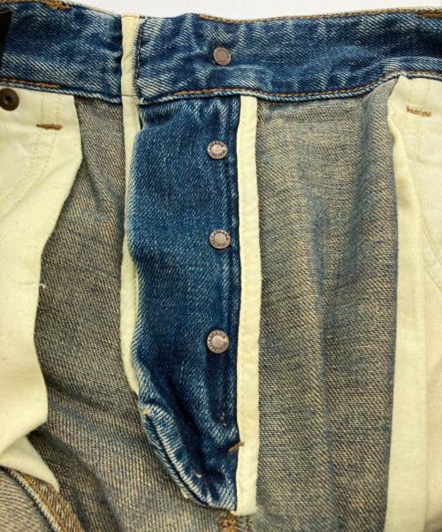 DOLCE & GABBANA（ドルチェ＆ガッバーナ）DOLCE & GABBANA (ドルチェ＆ガッバーナ) ダメージデザインデニムパンツ インディゴ サイズ:50の古着・服飾アイテム