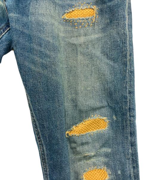 DOLCE & GABBANA（ドルチェ＆ガッバーナ）DOLCE & GABBANA (ドルチェ＆ガッバーナ) ダメージデザインデニムパンツ インディゴ サイズ:50の古着・服飾アイテム