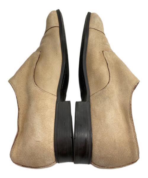 Santoni（サントーニ）Santoni (サントーニ) スウェードダブルモンクストラップシューズ ベージュ サイズ:7 1/2の古着・服飾アイテム