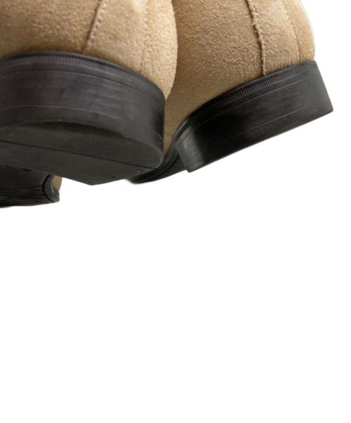 Santoni（サントーニ）Santoni (サントーニ) スウェードダブルモンクストラップシューズ ベージュ サイズ:7 1/2の古着・服飾アイテム
